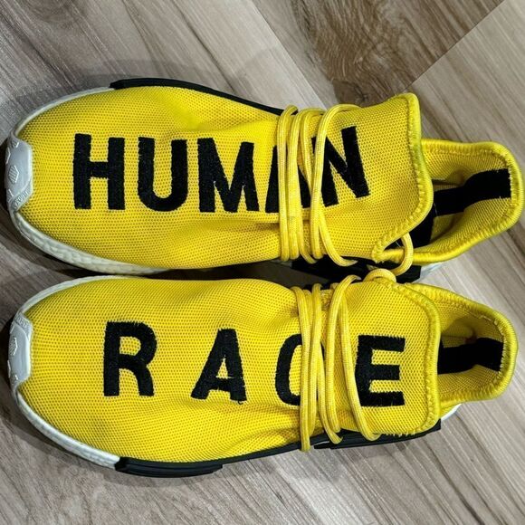 Adidas Pharrell x NMD Human Race Yellow Limited Edition Boost Sneakers Men’s 8